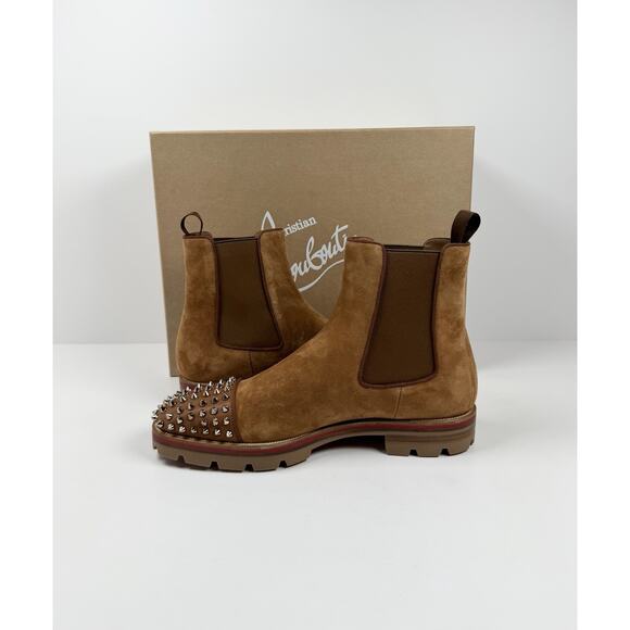Size 7.5US - Christian Louboutin Melon Spikes Boots NEW main image 4